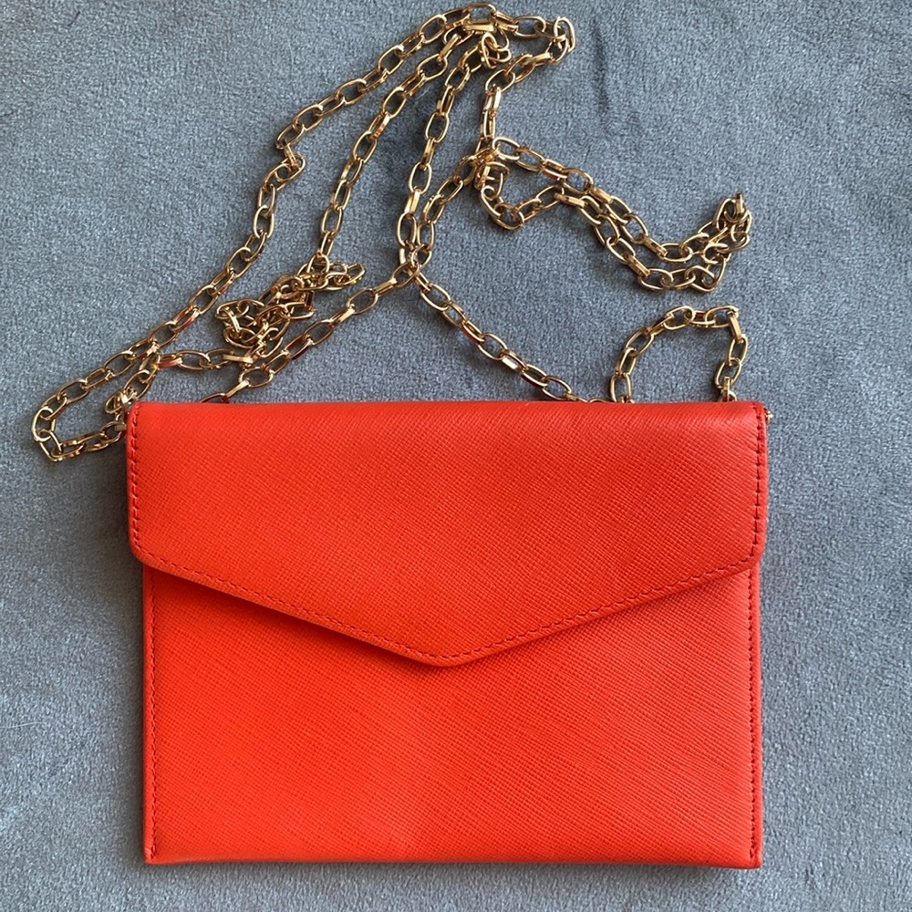 Halogen Brand Burnt Orange Color Wrislet Purse